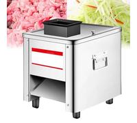 Máquina cortadora de carne eléctrica Cortador de carne cortadora de cubo Carne desmenuzada, Máquina automática de corte de carne fresca para pechuga fresca deshuesada Cerdo Verduras blandas ( 21mm)