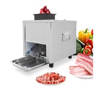 Máquina cortadora de carne eléctrica, cortadora de carne de acero inoxidable de 850 W para cortar muchos tipos de carne fresca 2.5mm