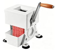 Máquina cortadora de carne, trituradora de carne comercial de manivela con cuchillas de acero inoxidable para facilitar la trituración y rebanado, ideal para el procesamiento de carne