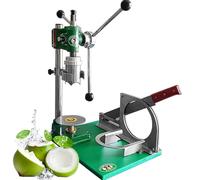 Máquina cortadora de coco, herramienta de prensa manual para jugo de coco fresco con 3 asas