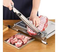 Máquina cortadora de huesos de carne, guillotina de acero inoxidable para carne, pescado y carne, cortador manual comercial para pollo, pato y carne de res