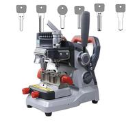 Máquina cortadora de llaves de 120 W, dispositivo de duplicación manual de llaves con sonda de microajuste, batería de litio integrada para puertas y llaves de coche