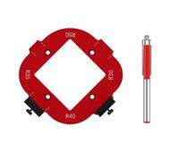 Máquina Cortadora De Placa De Radio De Panel De Madera 10-25/R30-50 Máquina De Grabado Plantillas De Esquina Redonda De Aluminio Herramienta De Plantilla Herramienta De Corte De Esquina