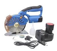 Máquina cortadora de tela inalámbrica de velocidad ajustable, cortador giratorio eléctrico de 5 velocidades con cuchillo octogonal de 100/110/125 mm y 2 baterías recargables