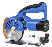 Máquina cortadora de tela inalámbrica de velocidad ajustable, cortador giratorio eléctrico de empuje manual, cortador eléctrico de tela de 5 velocidades, con cuchillo octogonal de 100/110/125 mm y 2