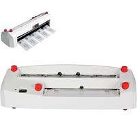 Máquina Cortadora Eléctrica De Tarjetas De Visita, Cortadora Automática De Tarjetas A4 Con Sistema De 9 Cuchillas, Corte Sin Rebabas De Precisión De 120-300 G, Margen Ajustable