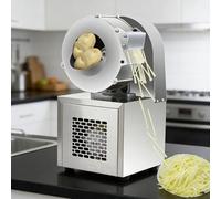 Máquina cortadora eléctrica de verduras, 1400 RPM, 180 W, capacidad de trituración de 200 kg/h, para patatas, zanahorias, cebollas, diámetro de rosca 2/2,5/3/4/5/6 mm