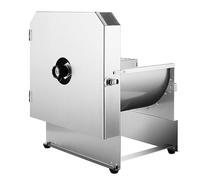 Máquina cortadora eléctrica de verduras, picadora de acero inoxidable con grosor ajustable de 1 a 10 mm, fácil de limpiar para uso doméstico y comercial