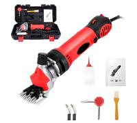 Máquina Cortapelo para Ovejas Eléctrica, 900W, 6 Velocidades Ajustables, Hasta 2800 rpm, Cuchilla Recta de 13 Dientes, Cable 3M, Cortadora Profesional con Maletín para Ovejas, Alpacas y Cabras