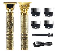 Máquina Cortar Pelo, Cortadora Pelo Hombre y Cortapelos Profesional, Corte Pelo Inalámbrico, Recortadora de Barba Carga Micro USB T-Blade