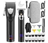Maquina Cortar Pelo Profesional, Kit de máquina de corte de cabello de peluquero inalámbrico (Black)