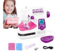 Máquina Coser Juguete Niños - ABS Componentes Electrónicos | Pequeño Kit Costura Manualidades, Juguete Aprendizaje Interactivo | Seguro Para Niñas, Mujeres, Viajes Y Hogar