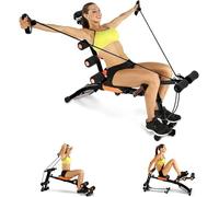 Máquina de abdominales, banco de entrenamiento de abdominales para gimnasio en casa, máquina multifuncional ajustable para abdominales, equipo de ejercicio abdominal para entrenamiento total del