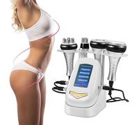 Máquina de Adelgazamiento de Belleza, Máquina de Cavitación Ultrasónica por Radiofrecuencia 4 en 1 40k Masajeador Anticelulitico Facial Abdomen Glúteos y Muslos Radiofrecuencia Corporal Facial en Casa