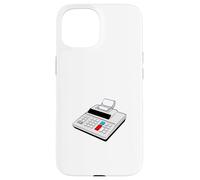 Máquina de adición con rollo de papel Carcasa para iPhone 15
