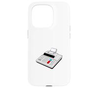 Máquina de adición con rollo de papel Carcasa para iPhone 15 Pro
