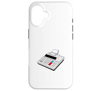 Máquina de adición con rollo de papel Carcasa para iPhone 16