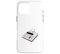 Máquina de adición con rollo de papel Carcasa para iPhone 16 Pro Max