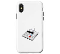 Máquina de adición con rollo de papel Carcasa para iPhone X/XS