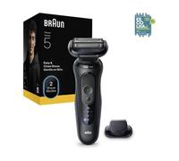 Braun Serie 5 Afeitadora Eléctrica, Hasta 50 Minutos, Cabezal de Recortadora de Precisión, Wireless para Hombre, Afeitadora en Húmedo y Seco, 100% Impermeable, 52-N1200S, Negro