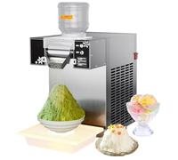 Máquina de afeitar comercial para hacer hielo de copos de nieve - Enfriamiento rápido para cafetería y tienda de cremas, capacidad de 120 kg, perfecta para la producción de conos de nieve y