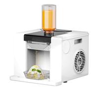 Máquina de afeitar de hielo, capacidad de 60 kg/24 horas, máquina de hielo rápida, refrigeración por aire para camiones de alimentos y restaurantes, producción de hielo en 1 minuto