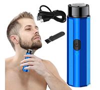 Máquina de afeitar eléctrica portátil Mini Shaver | Mini maquinilla de afeitar para hombres - Afeitadora de lámina de tamaño de bolsillo móvil, afeitadora de barba recargable por USB para Qingfeitai