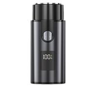 Máquina de afeitar eléctrica portátil recargable para hombres, afeitadora de barba de cara húmeda, de bajo ruido, recortadora de barbero