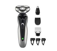 Máquina de afeitar eléctrica rotativa de con USB, multifuncional (recortadora de barba/ nasal), ideal como regalo de para hombres