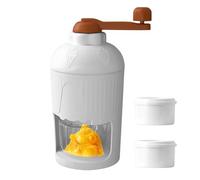 Máquina de afeitar manual de hielo de nieve, máquina de afeitar manual de hielo | Máquina de hacer hielo con manivela, rompehielos portátil de batidos y granizo, máquina compacta con bandeja de