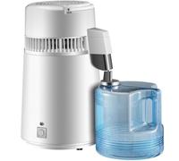 Máquina de Agua Destilada 4L Destilador de Agua Potable para Destiladores de Agua de 750W 1,2-2 L/H Destiladores de Agua,Destiladores Blancos de Acero Inoxidable 304,con Mango,Termostato