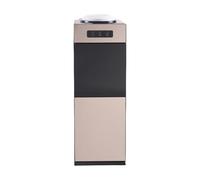 Maquina de Agua FríA y Caliente - Dispensador Agua Garrafa con Gabinete de Almacenamiento y Diseño de Bloqueo para Niños para la Oficina en Casa Gold 11.1 * 9.8 * 32.3in