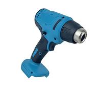 Máquina de aire caliente de mano inalámbrica recargable de litio con bobinas de calentamiento duales de temperatura ajustable, boquilla de acero inoxidable y carcasa protectora