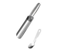 Máquina de albóndigas de acero inoxidable con raspador, herramienta de cocina antiadherente 3 en 1 para albóndigas sin esfuerzo, masa de galletas y bolas de arroz, fácil de limpiar y apta para