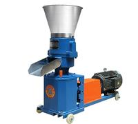 Máquina de alimentación animal para pellets de alimentos de 5500 W, salida de alta eficiencia de 100-180 kg/h, reduce los costos de reproducción, ideal para procesar harina de soja, cereales, paja