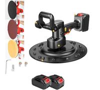 Máquina de alisado y pulido de pared inalámbrica 2 en 1, herramienta de enlucido de alta eficiencia para paredes y suelos con velocidad ajustable