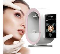 Máquina de análisis de piel facial profesional: imágenes con IA, herramienta de diagnóstico facial de alta definición para salones y spas, información personalizada sobre la piel,Pink
