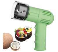 Máquina de apertura eléctrica con raspador de coco, abertura de agujero rápido de 2 minutos, apertura de 6 cm/2.36 pulgadas, extracto de carne de bebida de acero inoxidable pequeño, recomendaciones