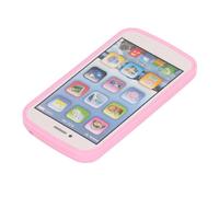 Máquina de aprendizaje de inglés en forma de teléfono para niños con pantalla táctil, juguetes educativos para mejorar las habilidades de escucha y lectura para el desarrollo cognitivo (PINK)
