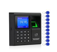 Máquina de asistencia de huellas dactilares, reloj de tiempo biométrico inteligente for pequeñas empresas, dispositivo grabador de reloj de tiempo for empleado Con soporte multilingüe y de personal