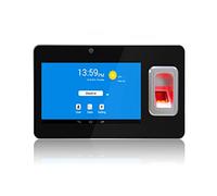 Máquina de Asistencia Huella Digital biométrica y MF IC Asistencia de Tarjetas con GPS Y SMS Soporte Enviar Mensaje Corto al teléfono móvil definido(EU Plug)