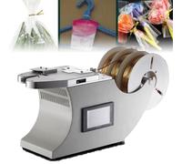 Máquina de atar bobinado de alambre, sellador automático de 50-100 mm con control PLC, máquina de alambre de amarre para regalos, pasteles, dulces, frutas