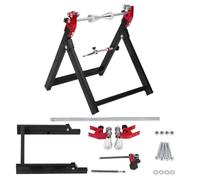 Máquina de balanceo de ruedas, 34,2 x 37,2 x 39 cm, caballete de centrado para moto, de metal de alta calidad, equilibrado de ruedas de motocicleta con todos los accesorios de instalación para
