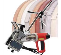 Máquina de bandas de borde manual, encoladora portátil de doble cara para carpintería, herramienta de corte de curvas y rectas para carpintería y montaje de muebles