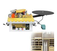 Máquina de bandas de bordes de 1200 W con pedal, rotura automática de cinta, herramienta portátil ajustable para carpintería en varias tablas