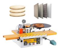 Máquina de bandas de bordes para carpintería con control digital de | Autocorte, pegado de doble cara, velocidad de alimentación ajustable de 5 a 10 m/min y ancho de banda de borde de 6 a 60 mm