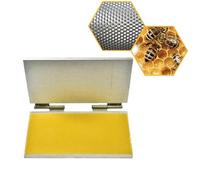 Máquina de base de cera de abeja para creación de panales, equipo de apicultura con molde de relieve
