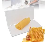 Máquina de Base de Cera de Abejas, Fundición de Moldes de Láminas Para Apicultura con Herramienta de Prensa de Peine de 4,8 Mm/5,3 Mm, Ideal Para Estampado de Cera y Producción de Bases 4.9MM