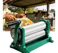 Máquina de base de peine de cera de abejas, molde de grabado manual con mango antideslizante, cilindro de 86 mm y rodillo de 310 mm, ideal para apicultura y manualidades de cera