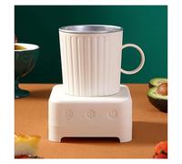 Máquina de bebidas frías for oficina en casa, taza enfriamiento rápido, mini refrigerador portátil inteligente 2 1 con cable alimentación extendido, m, for cola, cerveza, café y jugo(White)